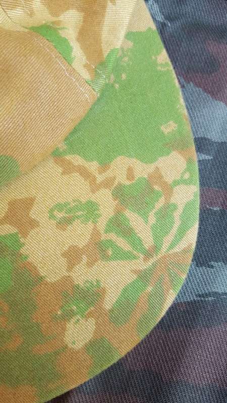 old school camo fishing & hunting cap (similar patt to famed SAP 1st patt but diff background and co