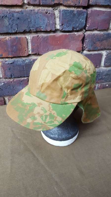 old school camo fishing & hunting cap (similar patt to famed SAP 1st patt but diff background and co