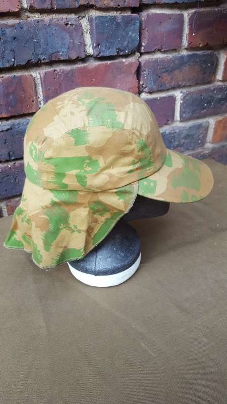old school camo fishing & hunting cap (similar patt to famed SAP 1st patt but diff background and co
