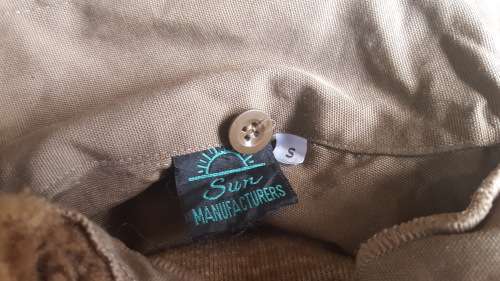 new unused (unconfirmed) Transkei Police or Prisons services nutria (caramel) bush-jacket size small