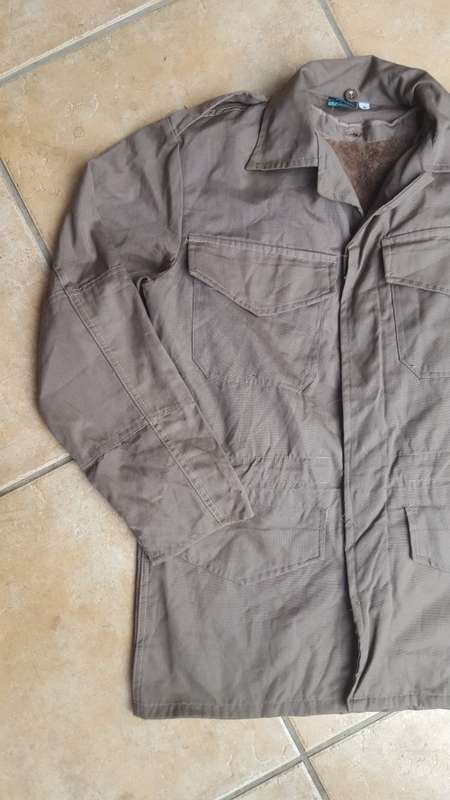 new unused (unconfirmed) Transkei Police or Prisons services nutria (caramel) bush-jacket size small