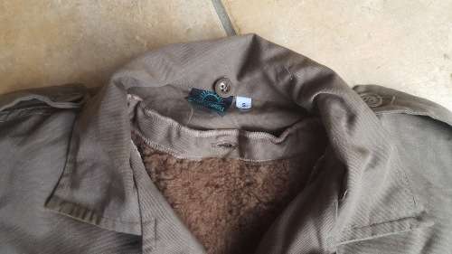 new unused (unconfirmed) Transkei Police or Prisons services nutria (caramel) bush-jacket size small