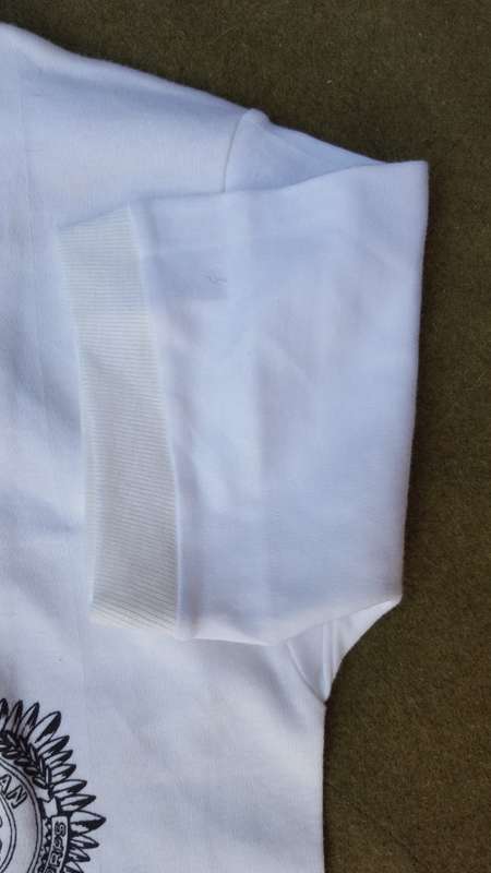 original white medium size Rhodesian Service Corps tee-shirt in very good & clean condition