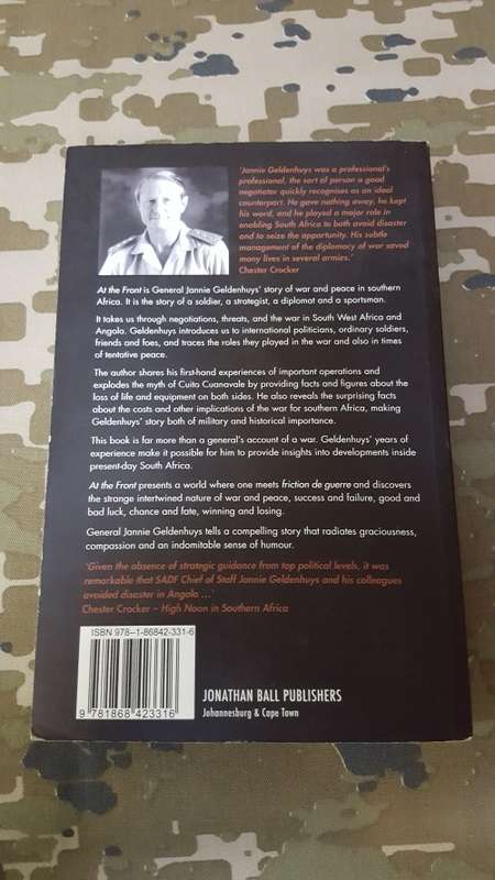 1st softcover edition signed & dedicated book authored by Genl Jannie Geldenhys erstwhile C SADF