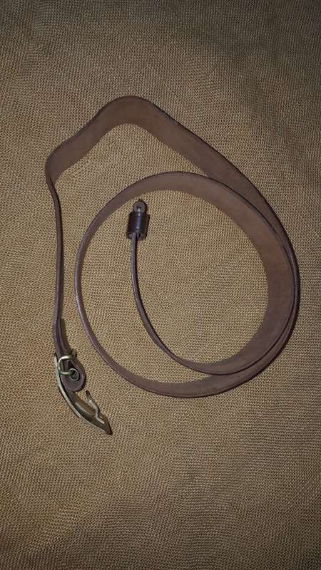 XXL size Soviet USSR style leather belt in great used condition (leather supple and excllent shape)