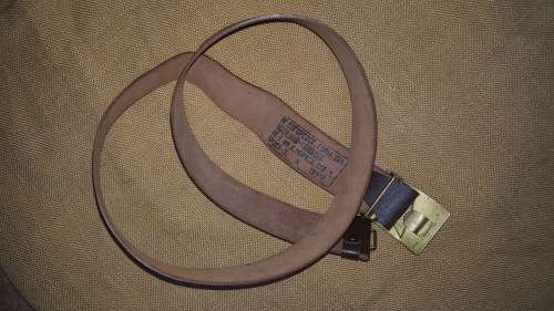 XXL size Soviet USSR style leather belt in great used condition (leather supple and excllent shape)