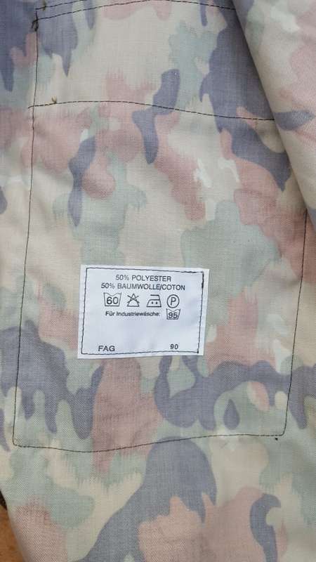 lovley XL mint & unworn Swiss mil surplus Taz 57 (dd 1990) '83 type with more brown - l/s jacket top