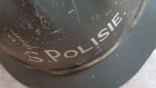 very scarce and rare early SARP riot helmet - not many of these about - in great period condition