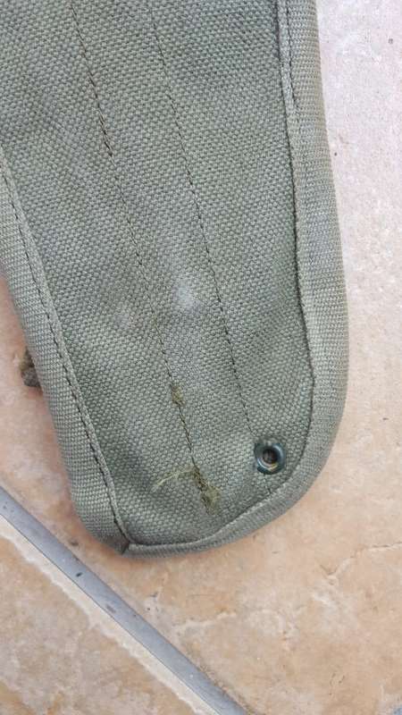 scarce excellent condition (unused?) Rhodesian era patt 69 canvas side-arm holster (BSAP?) no damage