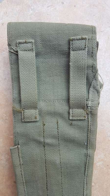 scarce excellent condition (unused?) Rhodesian era patt 69 canvas side-arm holster (BSAP?) no damage