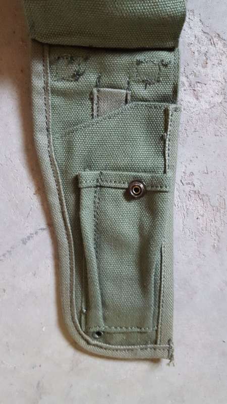 variation SADF era issue canvas patt 70/73 holster olive green canvas similar shape to Rhod patt 69