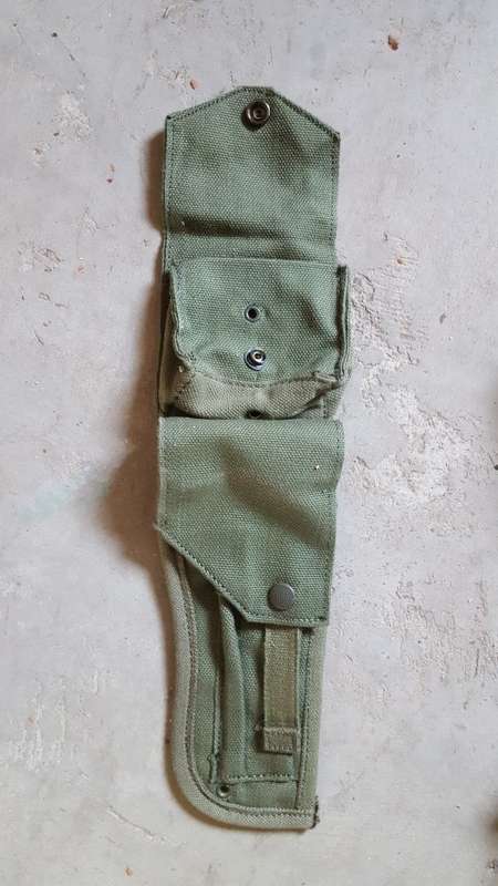 variation SADF era issue canvas patt 70/73 holster olive green canvas similar shape to Rhod patt 69