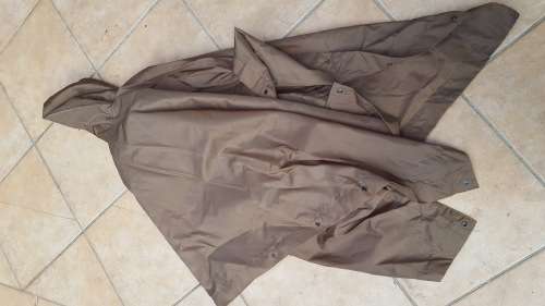 very good used condition SADF era dd 1983 nylon nutria (not the latter dark type) poncho no damage