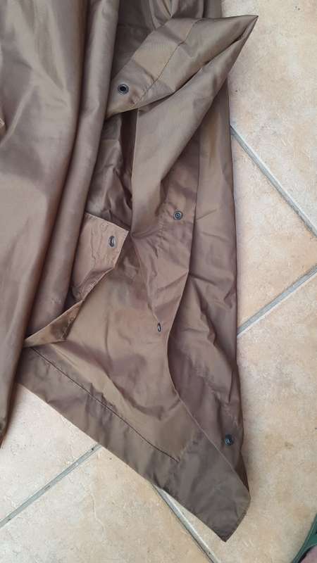 very good used condition SADF era dd 1983 nylon nutria (not the latter dark type) poncho no damage