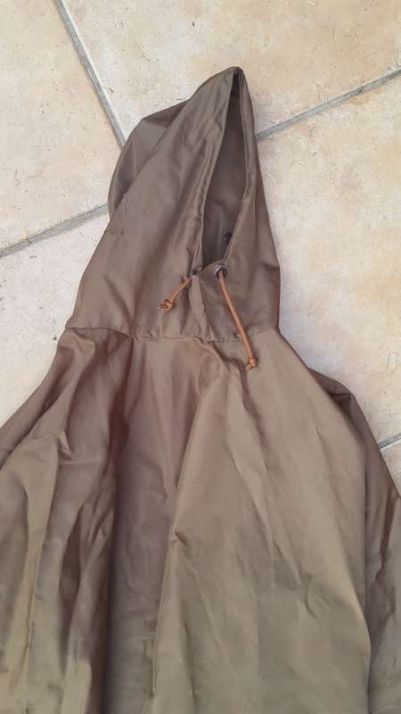 very good used condition SADF era dd 1983 nylon nutria (not the latter dark type) poncho no damage