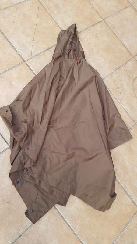 very good used condition SADF era dd 1983 nylon nutria (not the latter dark type) poncho no damage