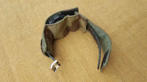 a useful custom made one-off SAP camo cloth watch band/ cover - well made found locally in a lot of