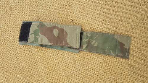a useful custom made one-off SAP camo cloth watch band/ cover - well made found locally in a lot of
