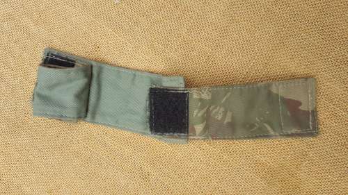 a useful custom made one-off SAP camo cloth watch band/ cover - well made found locally in a lot of