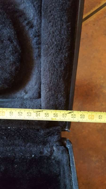 used old music instrument hard case ideal for use as a discrete weapon carry case ala gangster style