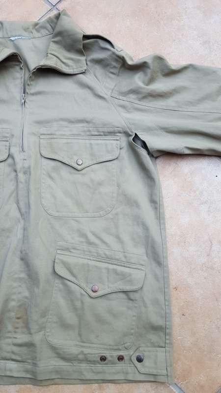 used condition original modern era SA Army para beige XL training/ hangar jump smock (no damage)