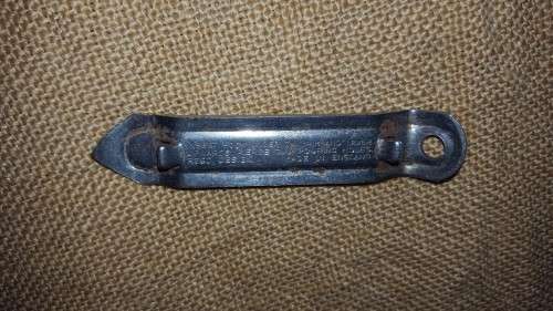 old-school SWA/Angola period TENNETS beer brand can and bottle-opener (made in England) used condit