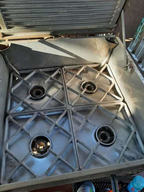 very good complete SADF era (no gas bottles) field stove `75 man` cooker as pictured collection only