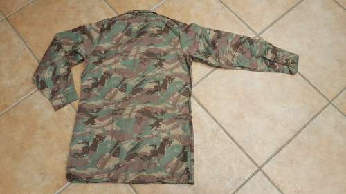 original period SWA/ Angola bushwar era SADF issue 32 Bn winter camo l/s shirt (named) no damage