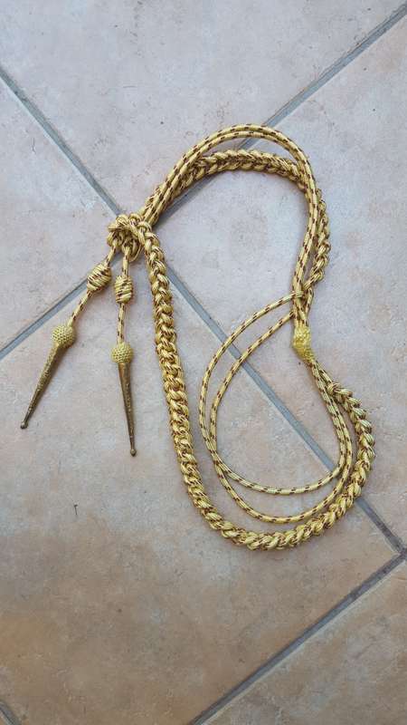 scarce SAMS medical service aide-de-camp/ aguillette arm cord for officers - unused as new condition