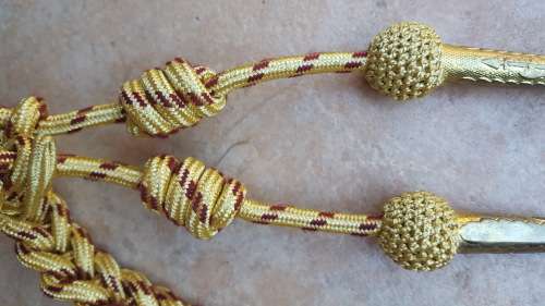 scarce SAMS medical service aide-de-camp/ aguillette arm cord for officers - unused as new condition
