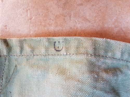 well used & intact 4 piece UDF/ SADF era set camping canvas basin and bucket field living essential