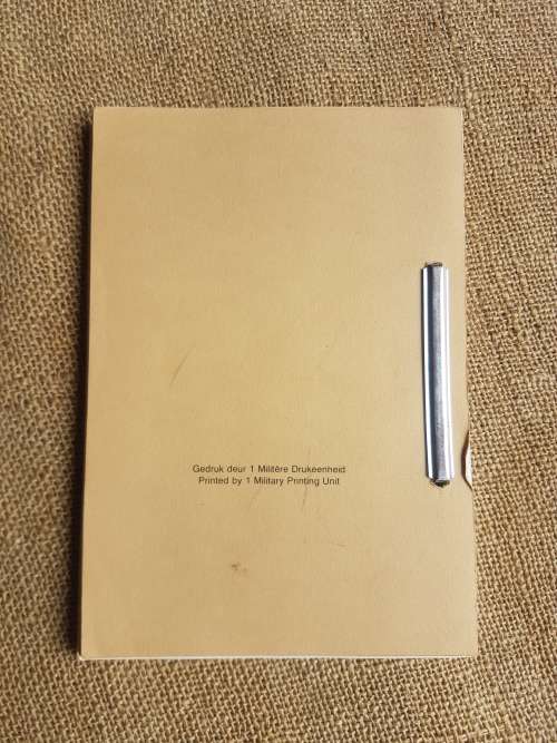 premium booklet an original period SADF era Military Leadership manual in Eng/ Afr with unit stamps