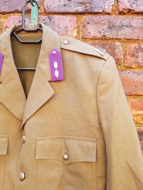 scarce original bushwar era SWATF Chaplains tunic & trousers (med-Large) with insignia & gorgets