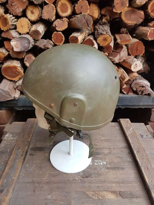 UK MoD Brit issue (mk6) ballistic military/ army helmet with Temprate DPM camo cover in good clean c
