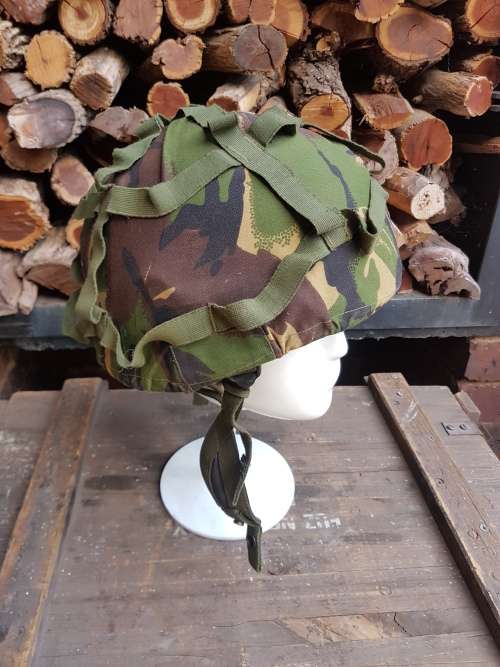 UK MoD Brit issue (mk6) ballistic military/ army helmet with Temprate DPM camo cover in good clean c