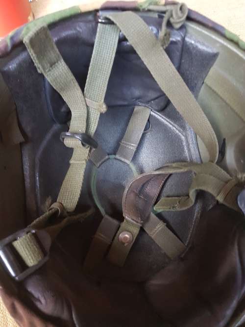 UK MoD Brit issue (mk6) ballistic military/ army helmet with Temprate DPM camo cover in good clean c