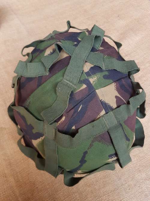 UK MoD Brit issue (mk6) ballistic military/ army helmet with Temprate DPM camo cover in good clean c