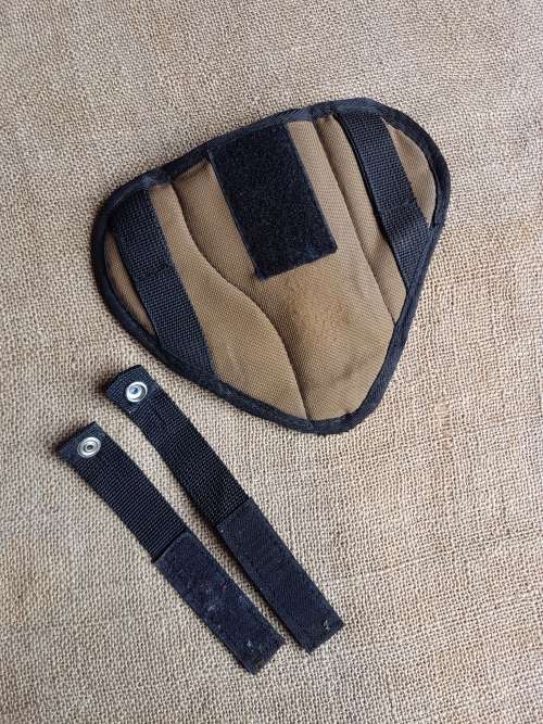 original SADF era nutria nylon (pvt purchase) pancake holster for large semi-auto pistol (used)