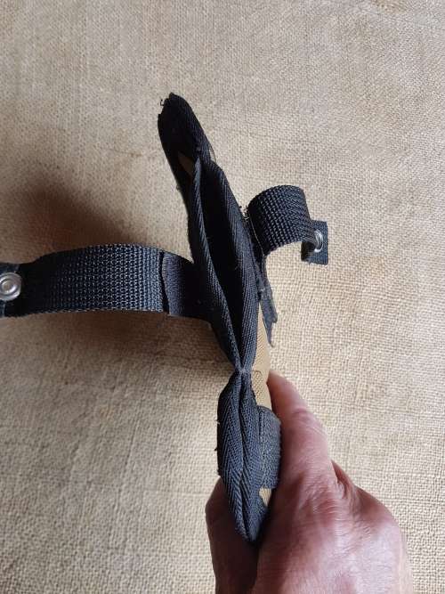 original SADF era nutria nylon (pvt purchase) pancake holster for large semi-auto pistol (used)