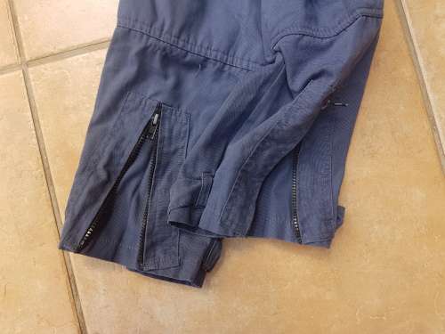 good used condition Medium (size 107cm) navy blue s/sleeve one-piece flight suit no holes