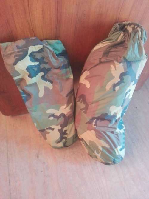 very good (no damage) complete USMC reversible (woodland camo and tan) combat 2 person issue tent