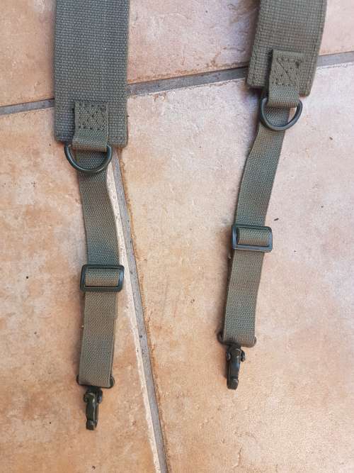 unused new & clean SAP contract olive green canvas (patt 70/73 style with differences) webbing yoke