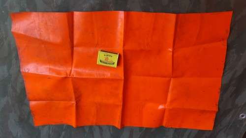 orginal SADF era Recce (SA SF) used/issue type small piece dayglo panel for signalling survival E&E