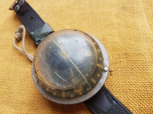 original SADF era Recce (SA SF) used divers compass (commercial type?) with rubber strap intact - bu