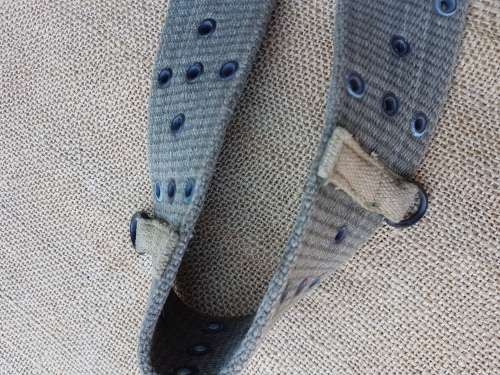 original SWA/Angola Border war era battlefield pick-up/war booty well used US web-belt FAPLA/ SWAPO