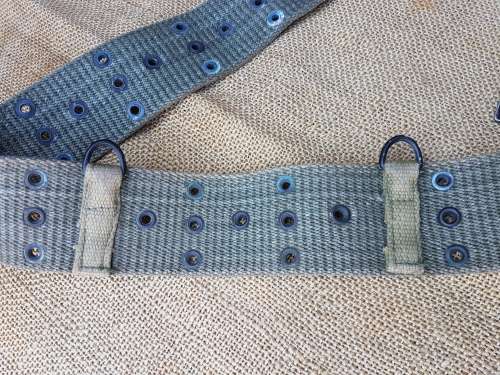 original SWA/Angola Border war era battlefield pick-up/war booty well used US web-belt FAPLA/ SWAPO