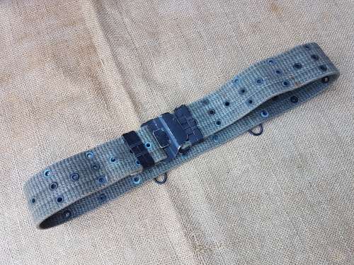 original SWA/Angola Border war era battlefield pick-up/war booty well used US web-belt FAPLA/ SWAPO