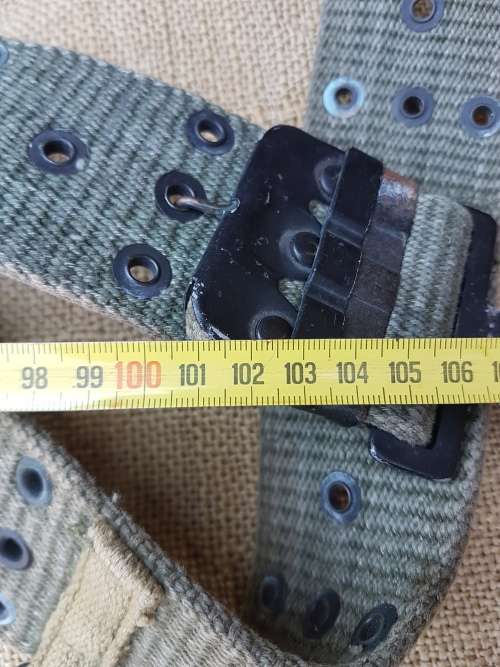 original SWA/Angola Border war era battlefield pick-up/war booty well used US web-belt FAPLA/ SWAPO