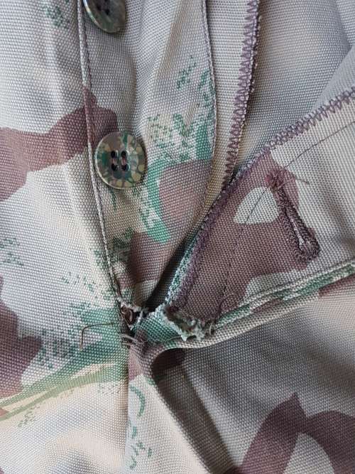 scarce and rarely seen new & unused (unworn) SAP era camo field-dress shorts - waist 97cm