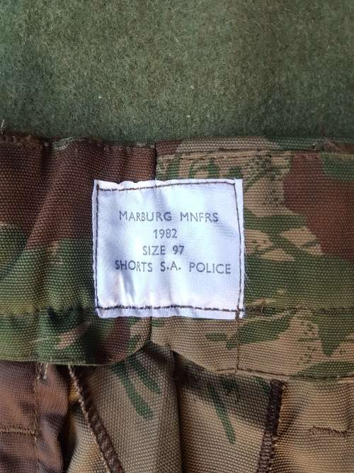 scarce and rarely seen new & unused (unworn) SAP era camo field-dress shorts - waist 97cm